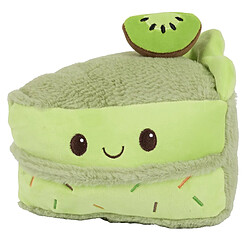 Linnea Peluche en polyester forme part de gâteau kiwi collection CAKE vert