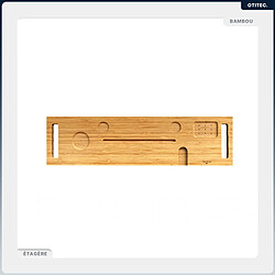 BESCO Baignoire asymétrique - 170 x 125 cm - Droite - sans Habillage - avec Pieds - 2 Repose-têtes - Étagère bambou - Vidage Chrome - INTIMA DUO pas cher