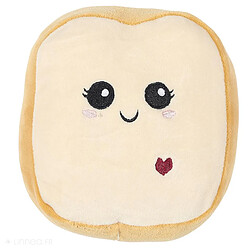 Linnea Peluche en polyester forme tartine collection BREAKFAST beige