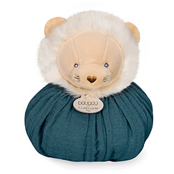 Linnea Doudou boule 25 cm polyester collection LES PETITS FUTÉS lion vert