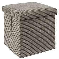 Linnea Pouf coffre de rangement - Taupe