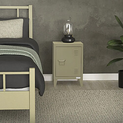 Avis Ecd germany Table de chevet métal - Olive