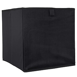 Linnea Cube de rangement décoratif - Noir