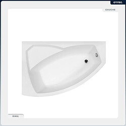 Avis BESCO Baignoire asymétrique - 170 x 110 cm - Gauche - avec Tablier - Pieds - Vidage Chrome - RIMA