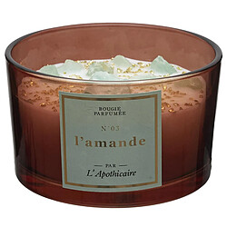 Linnea Bougie parfumée avec pierres 18h L'APOTHICAIRE à la cire de paraffine senteur amande
