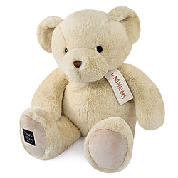 Linnea Peluche ours 28 cm polyester collection LE NOUNOURS beige vanille