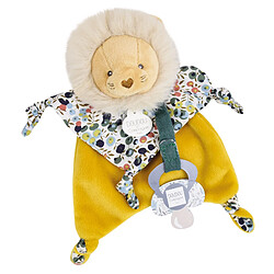 Linnea Doudou sucette 20 cm polyester BOH'AIME lion jaune multicolore