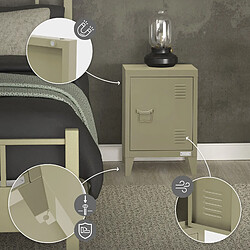 Acheter Ecd germany Table de chevet métal - Olive