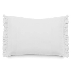 Linnea Housse de coussin en mousseline de coton 55x80 cm cm + 5 cm ELZA blanc neige