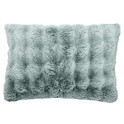 Linnea Housse de coussin fausse fourrure 55x80 cm ASTRAKAN bleu glacier