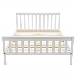 Acheter modfu Lit adulte 140x200 cm, en bois, blanc