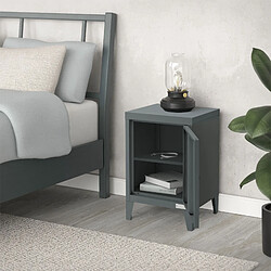 Ecd germany Table de nuit métal - Anthracite