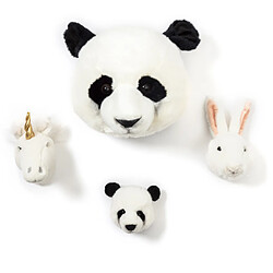 Linnea Peluche trophée mini set de 3 petites têtes Lovely pas cher