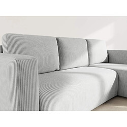 Acheter Bestmobilier Canopy - canapé d'angle réversible 4 places convertible avec coffre en velours côtelé