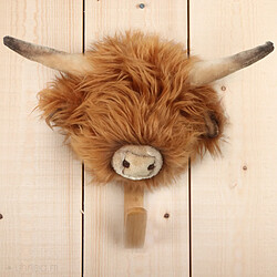 Linnea Patères petites têtes collection SOFT ANIMALS Basse-cour Vache Daisy