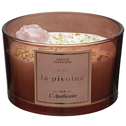 Linnea Bougie parfumée avec pierres collection L'APOTHICAIRE 1 pièce