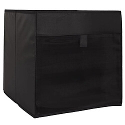 Linnea Cube de rangement 30x30x30 cm noir