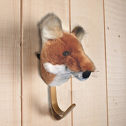 Linnea Patères petites têtes collection SOFT ANIMALS Forêt Renard Louis