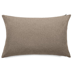 Linnea Housses de coussin 50x70 cm GALIA zip étanche marron Chevreuil - Housse de coussin extérieur en tissu oléfine jacquard (polypropylène fil teint, 210 g/m²). Déperlante, anti-UV, très résistante avec zip étanche. Fabriquée en Turquie, disponible en trois dimensions et plusieurs teintes. Idéale pour une décoration extérie