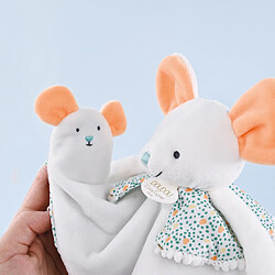 Linnea Doudou marionnette à doigts polyester collection LES PETITS FUTÉS Souris