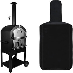 Housse de Protection imperméable pour Four à pizza-170 x 65 x 55 cm- résistant à la Pluie et à la po