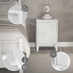 Acheter Ecd germany Chevet métal - Blanc