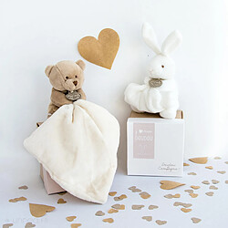 Linnea Doudou ours 10 cm polyester collection J'AIME MON DOUDOU beige naturel
