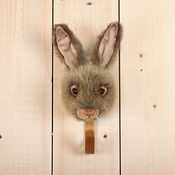 Linnea Porte manteau mural en acrylique 26x13cm lièvre collection SOFT ANIMAL
