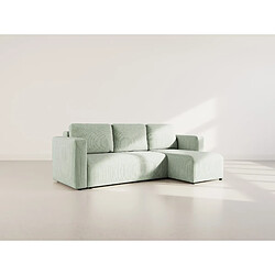 Bestmobilier Canopy - canapé d'angle réversible 4 places convertible avec coffre en velours côtelé