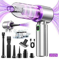 Aspirateur Voiture - 18000Pa 4 in 1- Aspirateur à Main - 3 Vitesses 80,000U/min - Maison, Voiture, Bureau