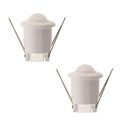 Zenitech Lot de 2 minis détecteurs mouvement encastrables IP20 - Elexity
