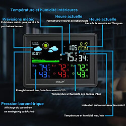 Avis Station Météo Numérique Connecté Sans Fil Thermometre Exterieur Hygromètre Tendance Prévision 3 Capteurs Extérieurs
