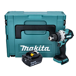 Makita DHP 486 G1J Perceuse-visseuse à percussion sans fil 18 V 130 Nm Brushless + 1x batterie 6,0 Ah + Makpac - sans chargeur