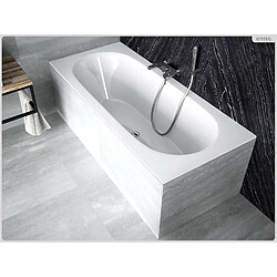 Acheter BESCO Baignoire rectangulaire - 160 x 75 cm - sans Habillage - avec Pieds - Vidage Chrome - VITAE