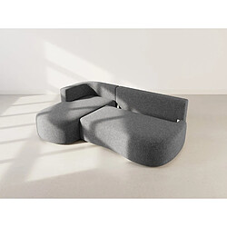 Avis Lisa Design Mahina - canapé d'angle gauche 4 places convertible avec coffre en tissu texturé