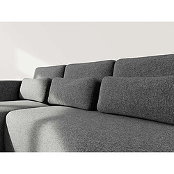 Acheter Lisa Design Mahina - canapé d'angle gauche 4 places convertible avec coffre en tissu texturé