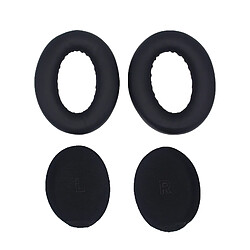 Coussinets de remplacementment en similicuir pour casque Bose QC Ultra, couleur noir