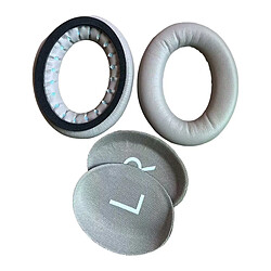 Coussinets de remplacement en mousse pour casque Bose QC45, couleur gris clair