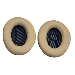 Coussinets de remplacement pour casques Bose QC35, QC15, QC25 – couleur crème
