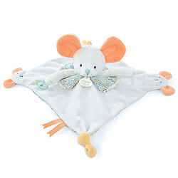 Linnea Doudou marionnette à doigts polyester collection LES PETITS FUTÉS Souris