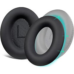 Coussinets de remplacement en silicone pour casque Bose QC35, couleur noir