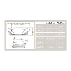 Corbeille - FERPLAST - SOFA 2 - Avec coussin a motif 1