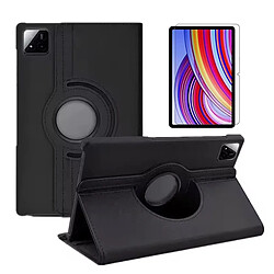 Kit De Coque De Protection Anti-Impact À Rotation 360 + Film En Verre Trempé À Coque Complète 5D PHONECARE Pour Xiaomi Pad 7 11.2 - Noir