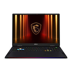 PC portable gamer - MSI - Raider 18 HX AI - 18 UHD+ MiniLED 120Hz - i9-285HX - RAM 64 Go - SSD 4 To - RTX 5080 - Windows 11