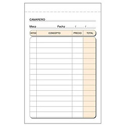 Big Buy Livret de factures 9 x 14 cm (10 Unités)