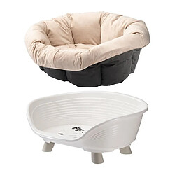 Corbeille - FERPLAST - SOFA THRONE 4 - Avec coussin - Blanc