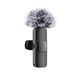 Avizar Microphone cravate sans fil 4 en 1 - Noir
