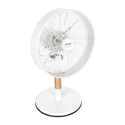 Ventilateur de bureau - SENCOR - SFE 3080WH - 3 vitesses - Oscillation 80° - Design métal et bois
