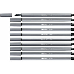 Feutres Stabilo Pen 68 Gris foncé (10 Pièces)