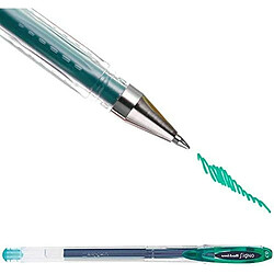 Uni Ball stylo à encre liquide Uni-Ball Rollerball Signo Basicos UM-120 Vert 0,5 mm (12 Pièces)
